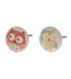 Bouton de meuble en porcelaine motif hibou pour chambre enfant - Boutons Mandarine