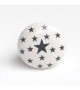 Bouton de meuble étoiles en porcelaine blanche - Boutons Mandarine