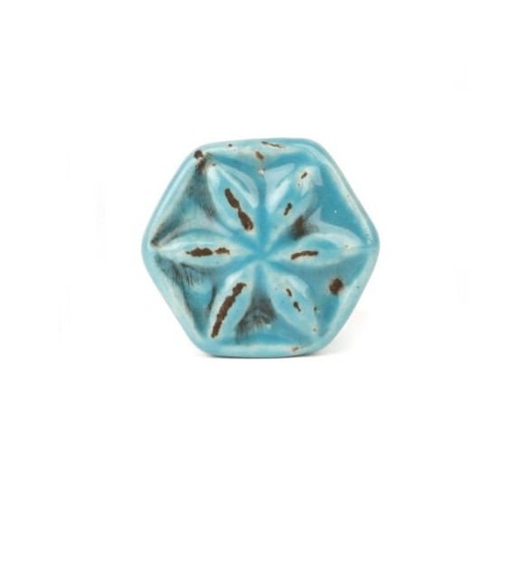 Bouton de meuble fleur de Badiane - 4 couleurs disponibles - Boutons Mandarine