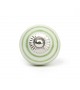 Bouton de meuble en porcelaine blanche à rayures colorées - Boutons Mandarine