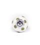 Bouton de meuble en porcelaine blanche à pois colorés - Boutons Mandarine