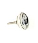 Bouton de meuble en porcelaine motif coq vintage Bistro Le Coq - Boutons Mandarine