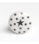 Bouton de meuble étoiles en porcelaine blanche - Boutons Mandarine