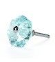Bouton de meuble en verre transparent forme diamant fleur - Boutons Mandarine