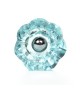 Bouton de meuble en verre transparent forme diamant fleur - Boutons Mandarine