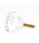Bouton de meuble en verre transparent forme diamant - Boutons Mandarine
