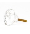 Bouton de meuble Diamant transparent