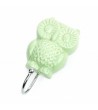 Patère murale forme Hibou en porcelaine - 1 crochet