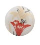 Bouton de meuble Fleur de Lys vintage en porcelaine - Boutons Mandarine