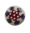 Bouton de meuble Indien Floral Petunia en porcelaine
