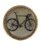Bouton de meuble Bicyclette Vintage doré en métal - Boutons Mandarine