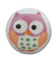 Bouton de meuble en porcelaine motif hibou pour chambre enfant - Boutons Mandarine