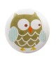 Bouton de meuble en porcelaine motif hibou pour chambre enfant - Boutons Mandarine