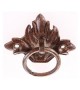 Poignée de meuble pendant Fleur de Lys avec anneau - Boutons Mandarine