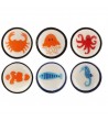 Bouton de meuble en porcelaine Les Mondes Marins