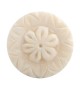 Petit bouton de meuble Fleur en os n°1 - Boutons Mandarine