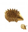 Bouton de meuble Hérisson doré en métal