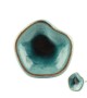 Gros bouton de meuble Pigment lagon bleu ou gris en porcelaine - Boutons Mandarine