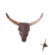 Bouton de meuble déco Tête crâne de buffle