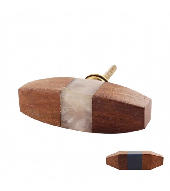 Gros bouton de meuble Gilli en bois