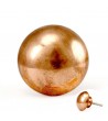 Bouton de meuble cuivré face bombée