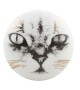 Bouton de meuble porcelaine motif chat - Boutons Mandarine