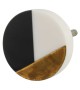 Bouton de meuble Graphique Vintage noir et blanc rond - Boutons Mandarine