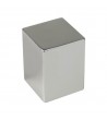 Petit bouton de meuble aluminium carré