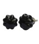 Petit bouton de meuble en porcelaine forme médaillon - Boutons Mandarine