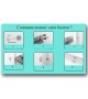 Bouton de meuble porcelaine Capucine forme ampoule - Boutons Mandarine