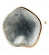 Gros bouton de meuble Pigment lagon bleu ou gris en porcelaine