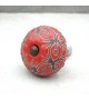 12 Boutons de meubles Rouges - Boutons Mandarine