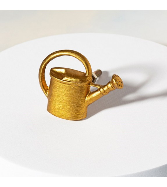 Bouton de meuble doré Arrosoir en métal - Boutons Mandarine