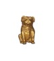 Bouton de meuble doré chien Carlin en métal - Boutons Mandarine