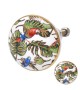 Bouton de meuble en porcelaine Perroquet tropical - Boutons Mandarine