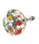 Bouton de meuble en porcelaine motif tropical animaux et fruit exotique - Boutons Mandarine