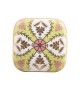 Bouton de meuble en porcelaine Feuille dorée Inaya - Boutons Mandarine