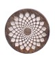 Bouton de meuble en bois Mandala Kymaya - Boutons Mandarine