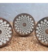 Bouton de meuble en bois Mandala Kymaya