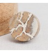 Bouton de meuble rond en bois naturel