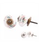 Bouton de meuble Aquarelle Mademoiselle en porcelaine - Boutons Mandarine