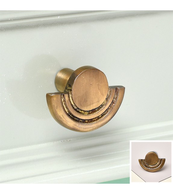 Bouton de meuble en métal bronze décoratif pour cuisine Twin - Boutons Mandarine
