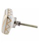Bouton de meuble en porcelaine or Ada - Boutons Mandarine