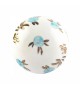Gros bouton de meuble vintage fleur bleue Adèle - Boutons Mandarine