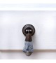 Bouton de meuble pendant larme en pierre grise Téa - Boutons Mandarine