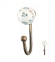 Patère murale en porcelaine vintage Adèle - Boutons Mandarine