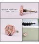 Boutons de meuble hexagonal en marbre Terrazzo rose - Boutons Mandarine