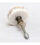Bouton de meuble rond en marbre Terrazzo moutarde - Boutons Mandarine