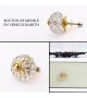 Bouton de meuble en verre scintillant Elisabeth - Boutons Mandarine