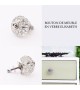 Bouton de meuble en verre scintillant Elisabeth - Boutons Mandarine